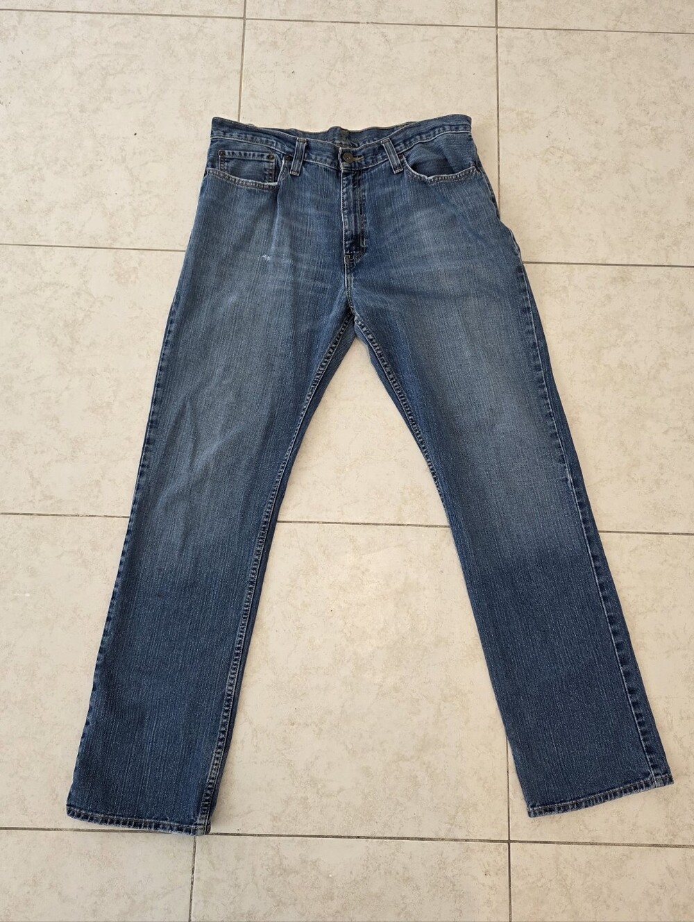 "Roebuck" Men's Blue Jeans Size 36 X 34 100% Cotton Made In Mexico